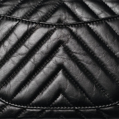 Chanel Aged Calfskin Chevron Quilted 2.55 Reissue 225 Flap So Black 14 of 15