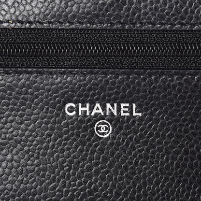 Chanel Caviar Quilted Wallet On Chain WOC Black 5 of 8