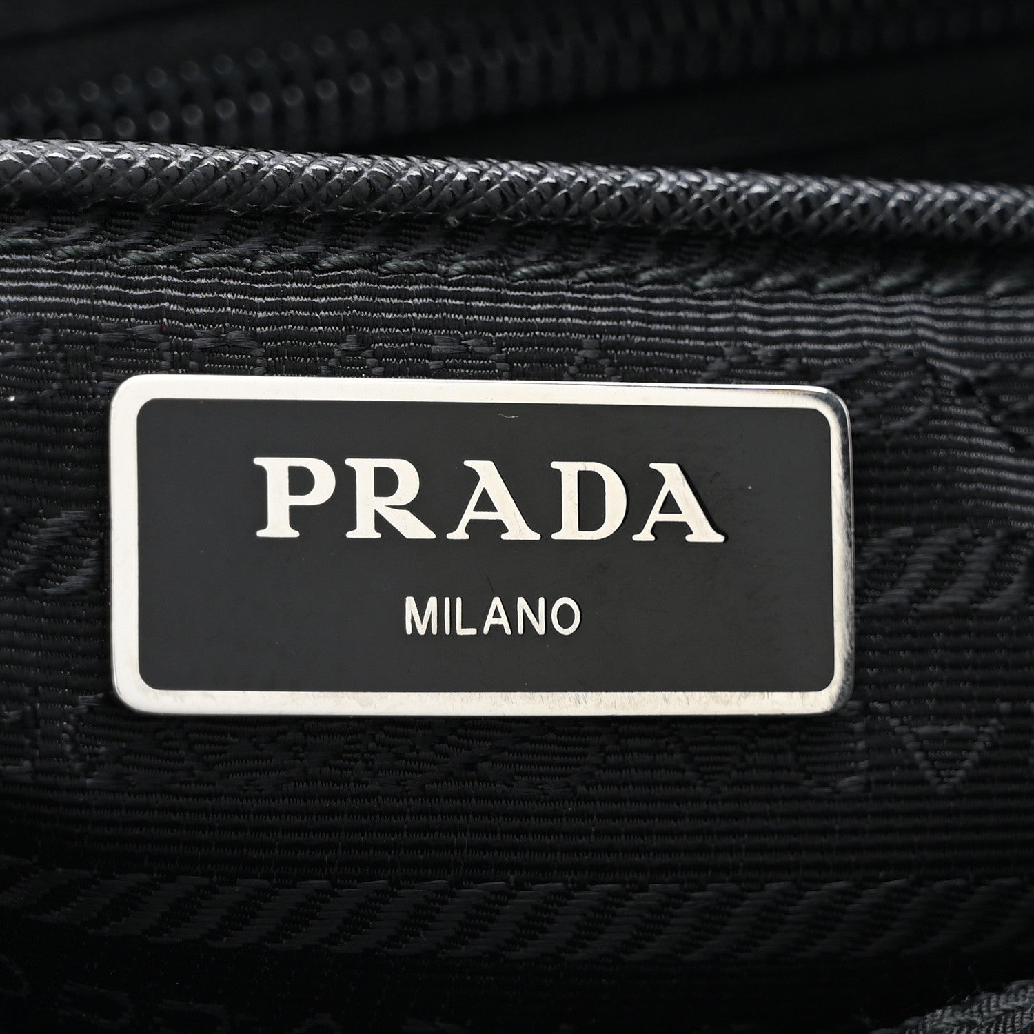 Prada Re-Nylon Vela Saffiano Pocket Double Buckle Messenger Shoulder Bag Black 6 of 11