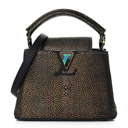 Louis Vuitton Iridescent Stingray Capucines Mini Black Multicolor 1 of 8