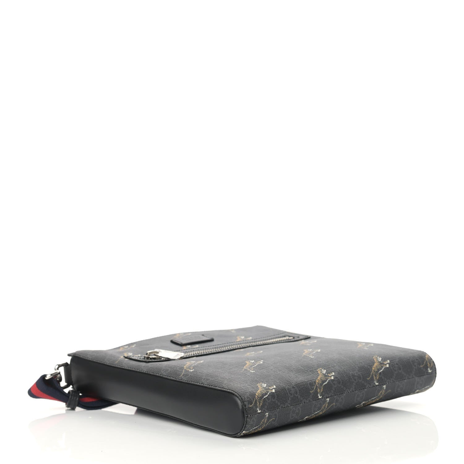 Gucci GG Supreme Monogram Tigers Web Messenger Bag Black Multicolor 4 of 9