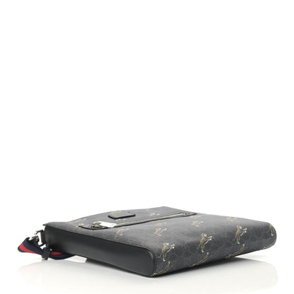 Gucci GG Supreme Monogram Tigers Web Messenger Bag Black Multicolor 4 of 9