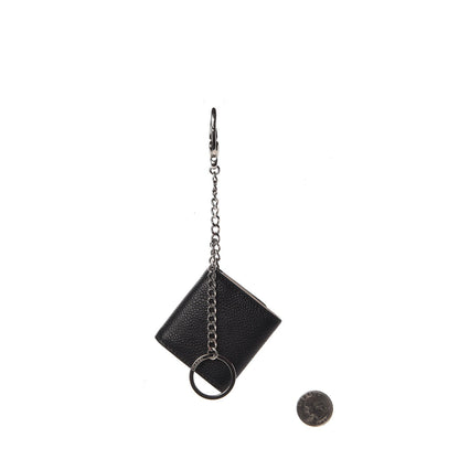 Chanel Caviar Photo Holder Key Chain Bag Charm Black 6 of 10