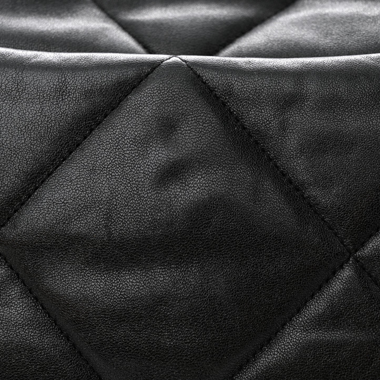 Lambskin Quilted Large Chanel 19 Flap Black