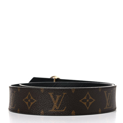 Louis Vuitton Monogram Epi 35mm LV Circle Reversible Belt 80 32 Black 2 of 6