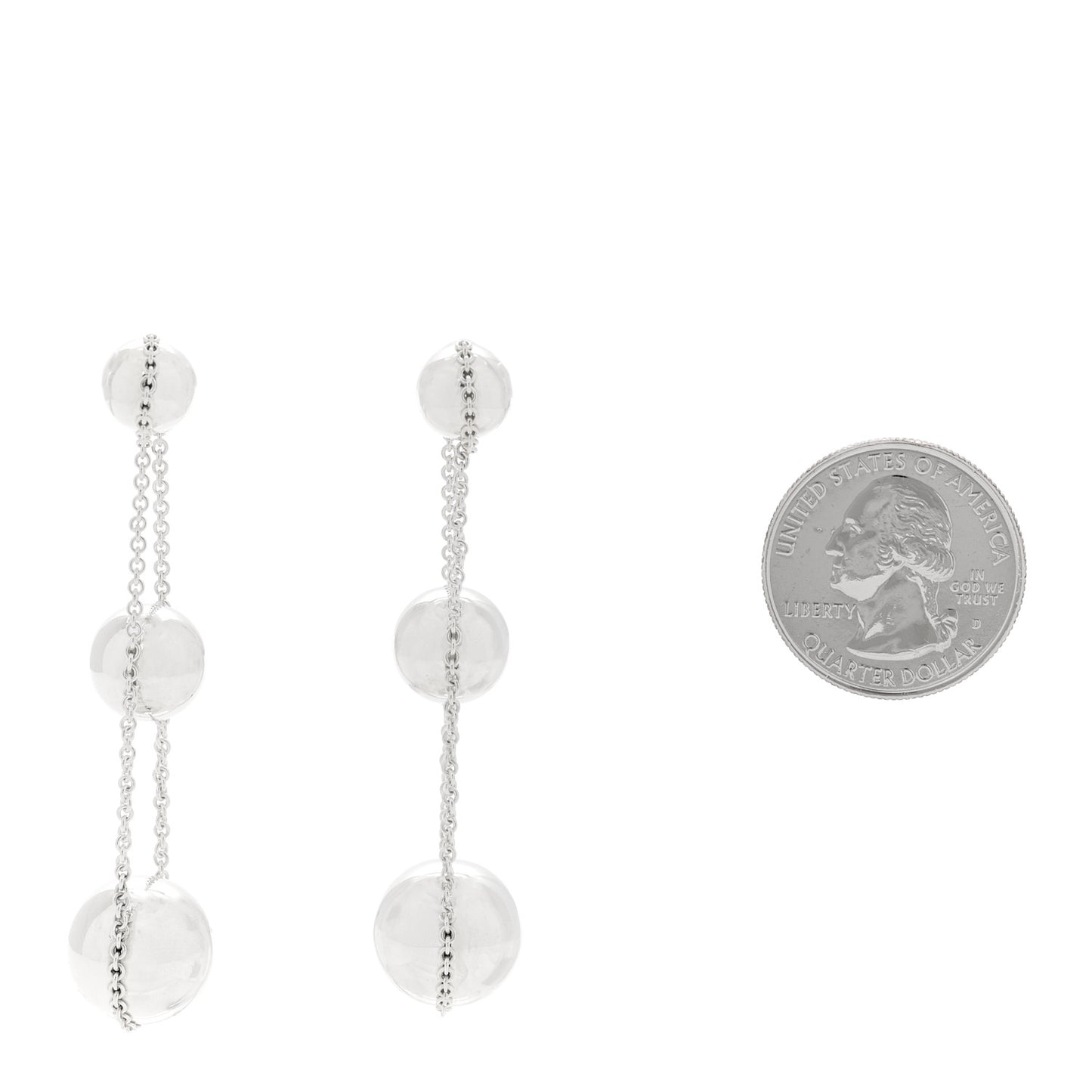 Sterling Silver HardWear Triple Drop Earrings