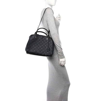 Louis Vuitton Empreinte Montaigne MM Black 2 of 10
