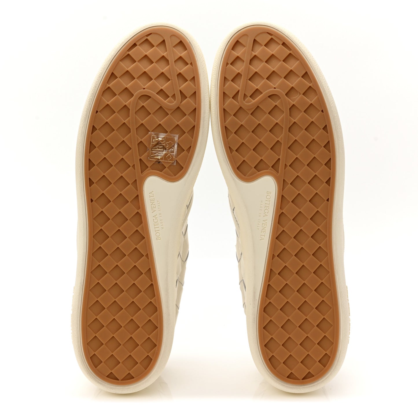 Nappa Intrecciato Mens Sawyer Slip On Sneakers 46 White