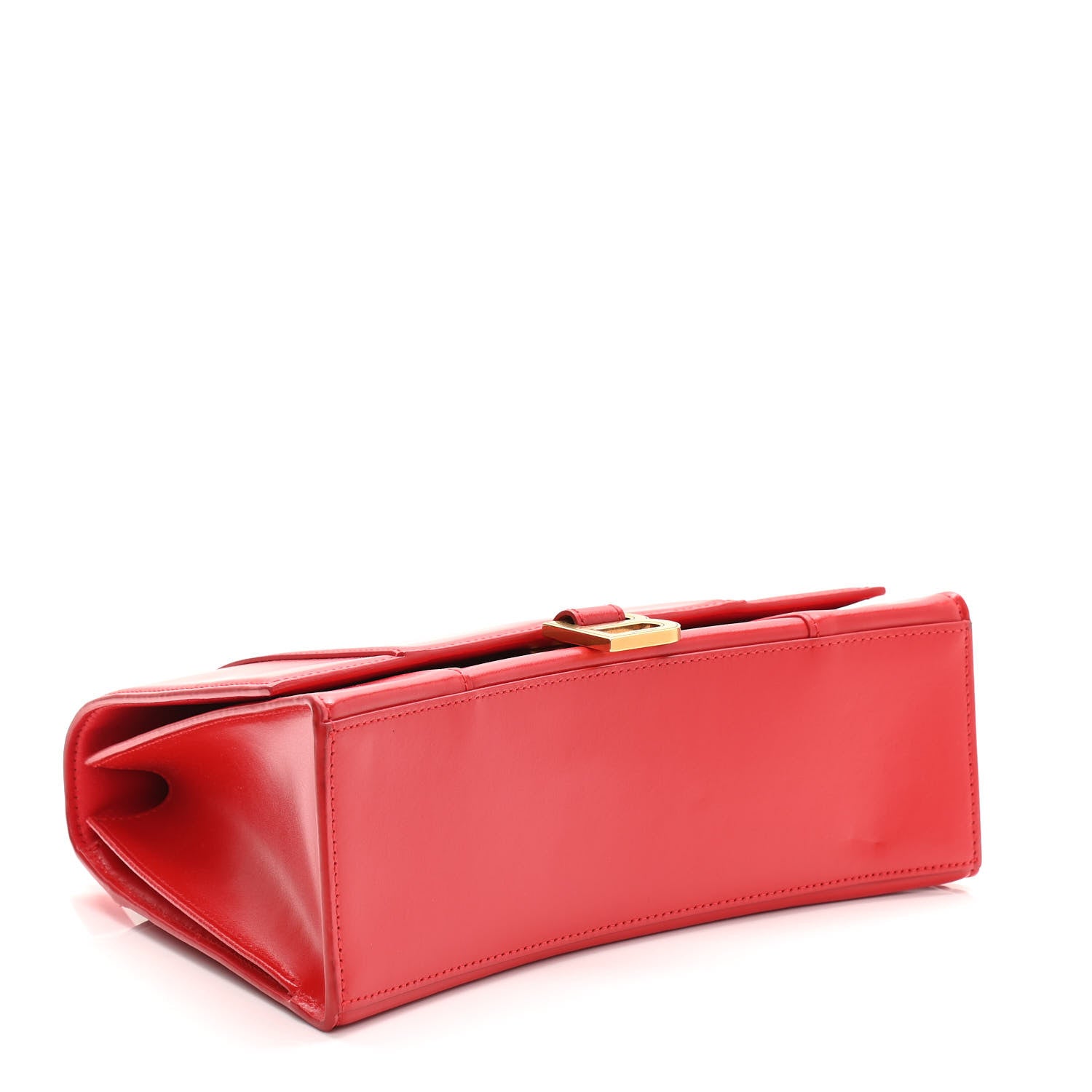 Balenciaga Shiny Box Calfskin Medium Hourglass Top Handle Bag Bright Red 4 of 10