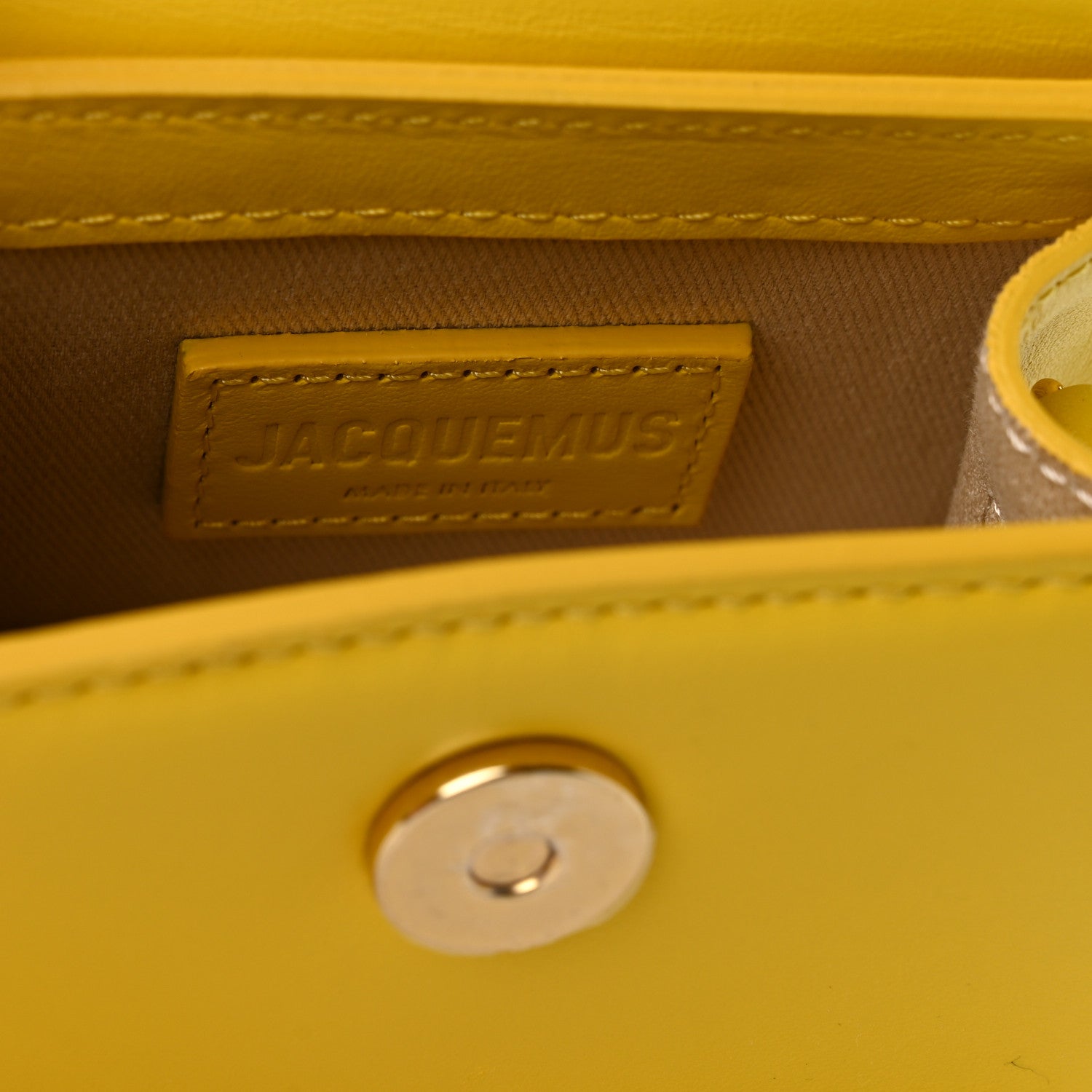 Jacquemus Smooth Calfskin Le Chiquito Yellow 6 of 9