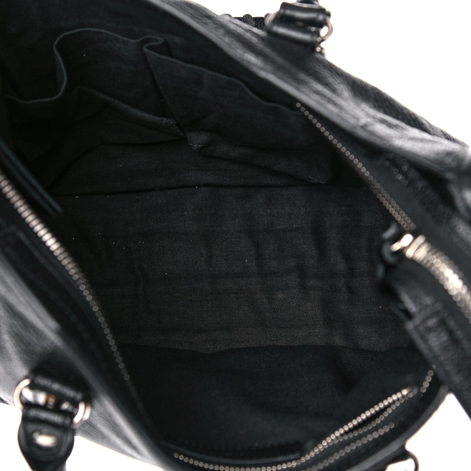 Balenciaga Chevre Silver Metallic Edge Hardware S City Black 5 of 12