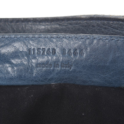Balenciaga Chevre Classic Silver Hardware City Bleu Jean 8 of 25