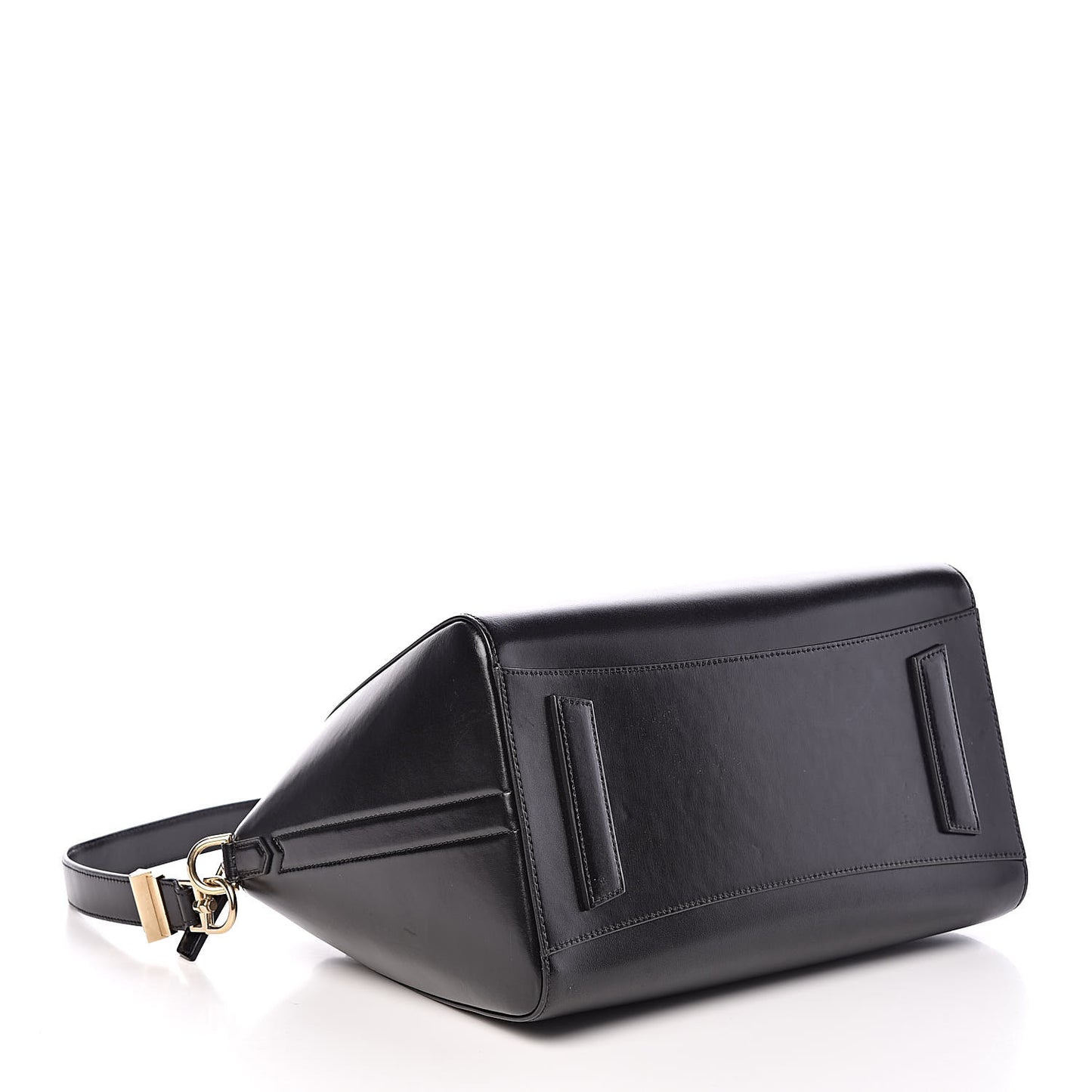 Shiny Lord Calfskin Medium Antigona Black