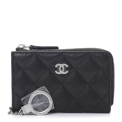 Chanel Caviar Quilted Key Holder Case Black 1 of 11