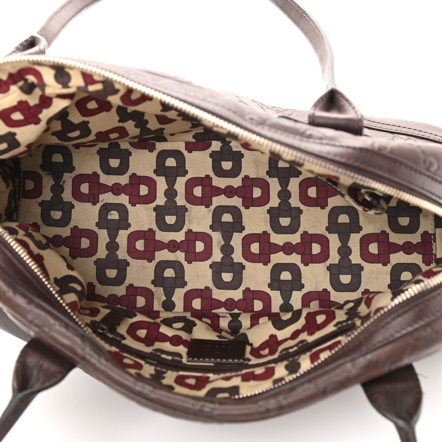 Guccissima Small Princy Satchel Brown