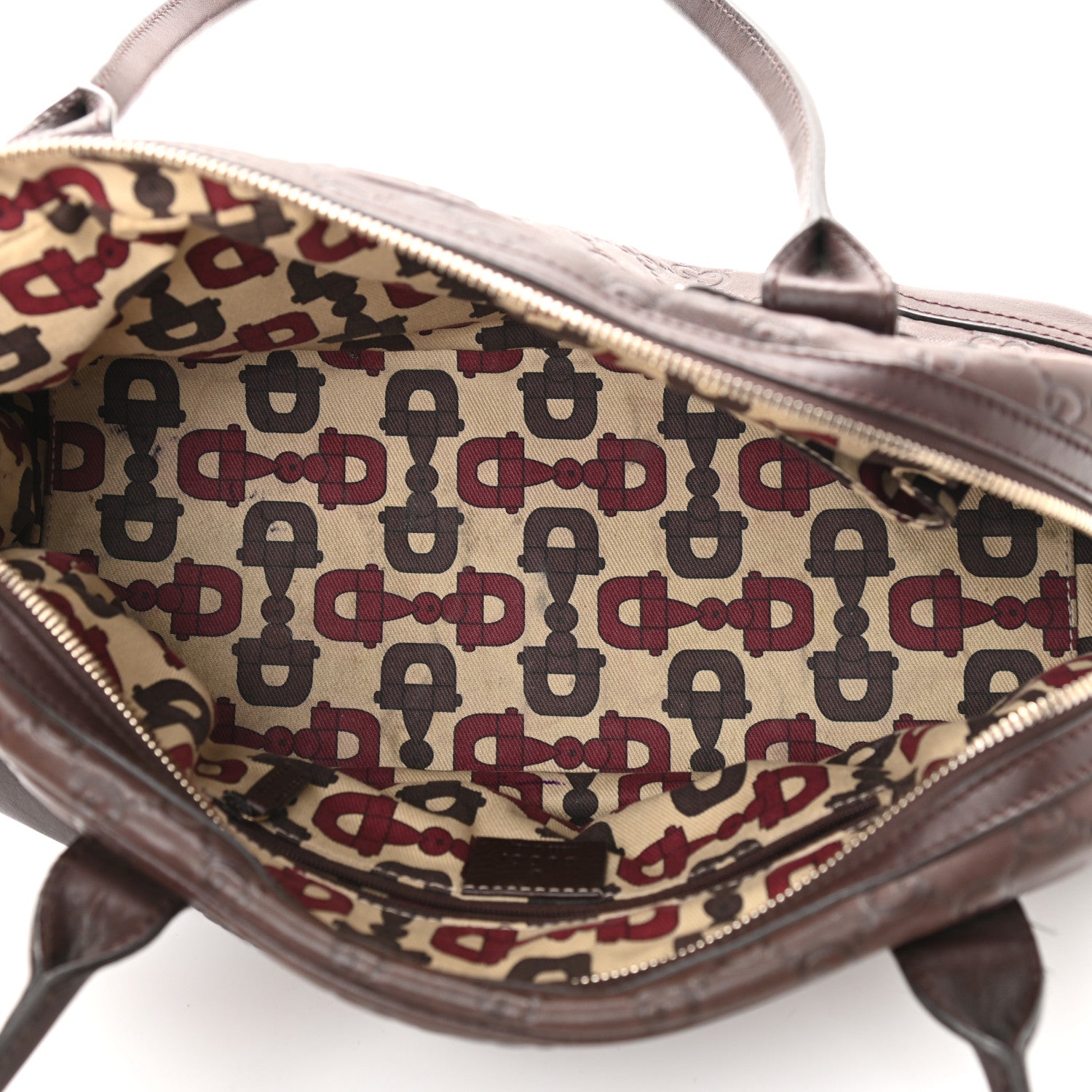 Gucci Guccissima Small Princy Satchel Brown 4 of 8