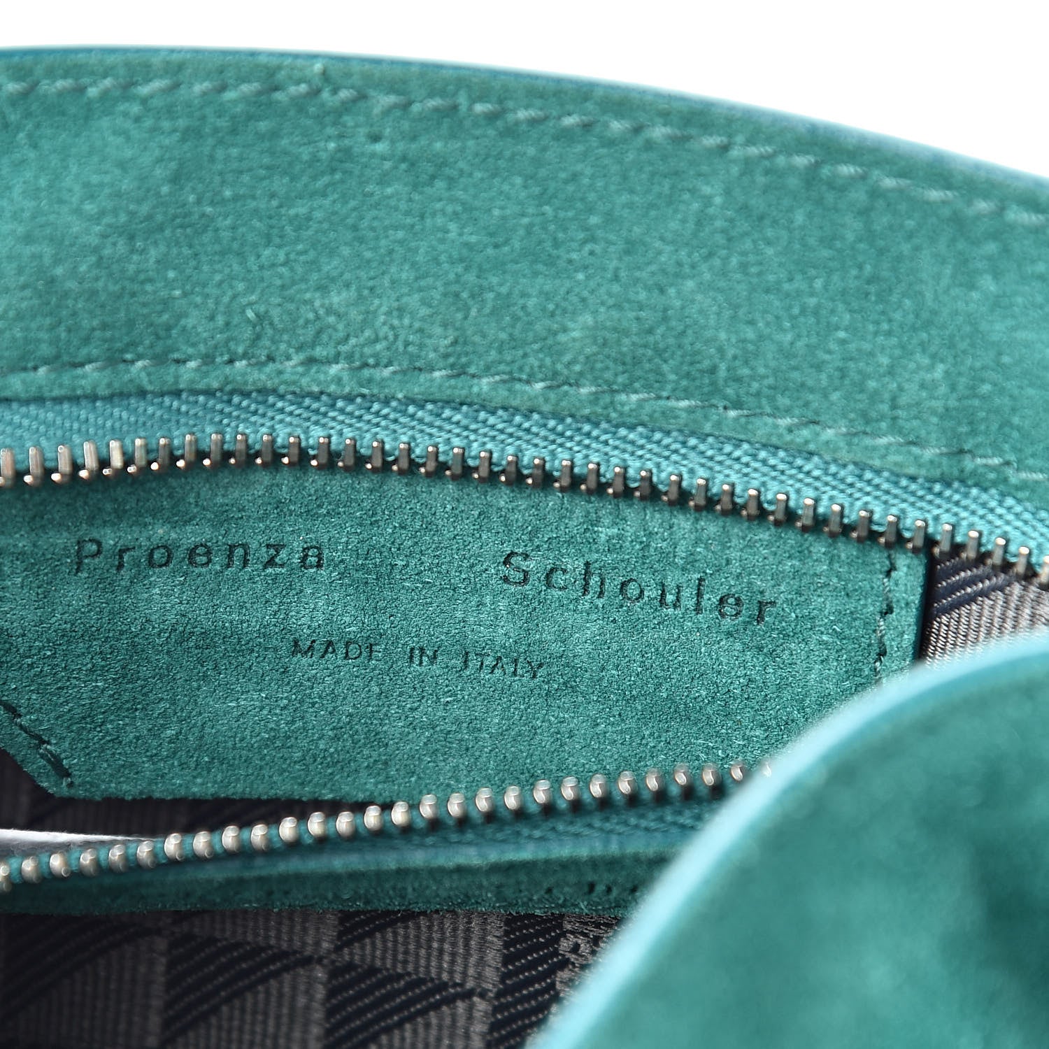 Proenza Schouler Suede PS1 Pouch Messenger Bag Malachite 7 of 11
