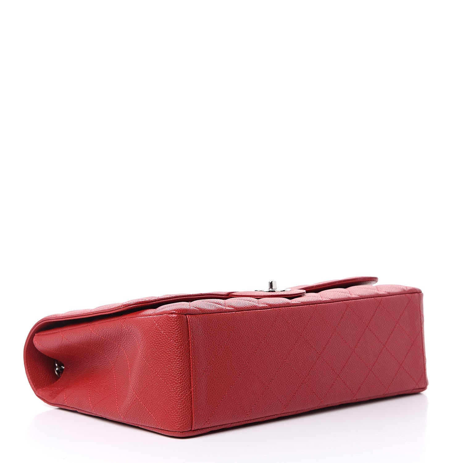 Chanel Caviar Quilted Maxi Single Flap Red 4 of 10