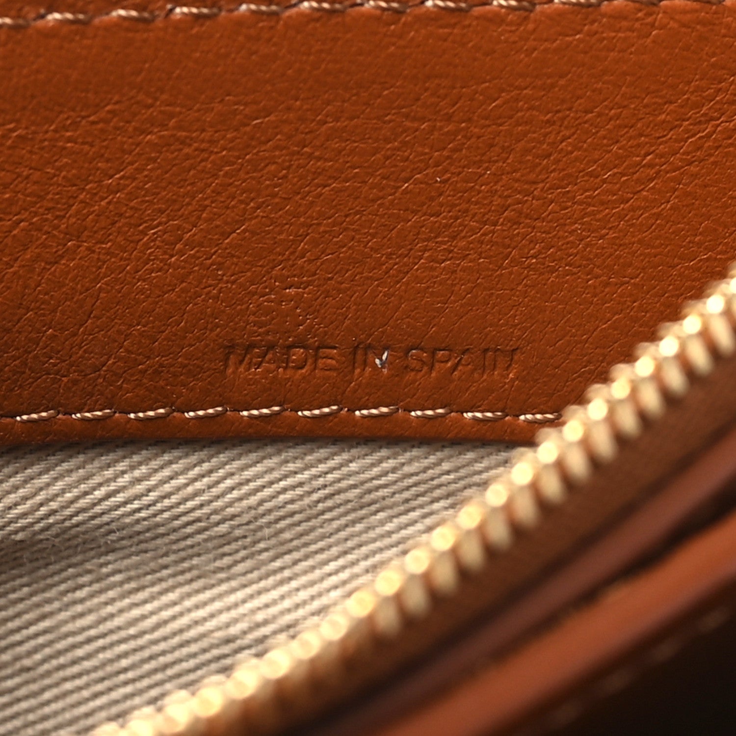 Chloe Calfskin Suede Mini Roy Bag Caramel 7 of 10