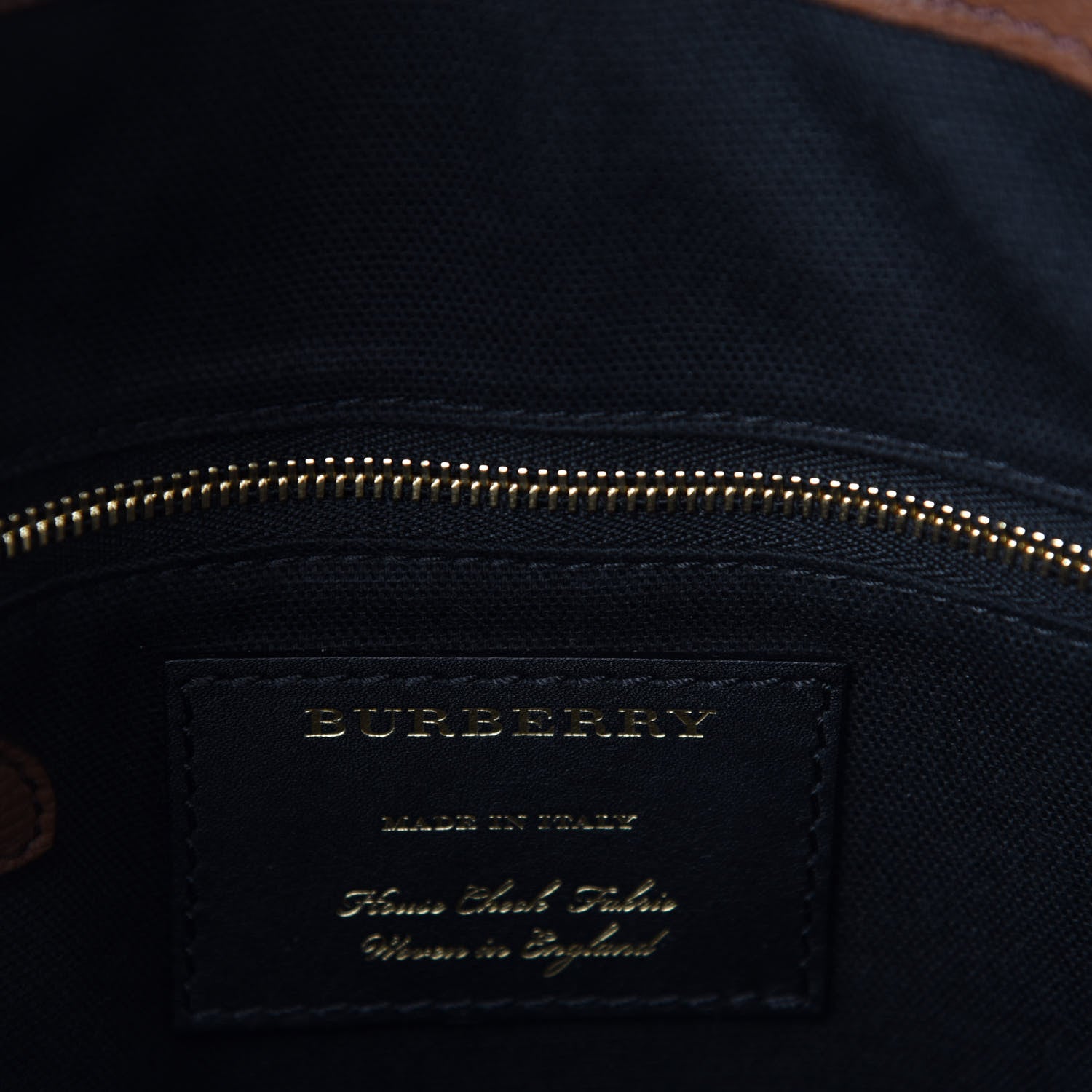 Burberry Derby Calfskin House Check Medium Milverton Satchel Tan 13 of 15