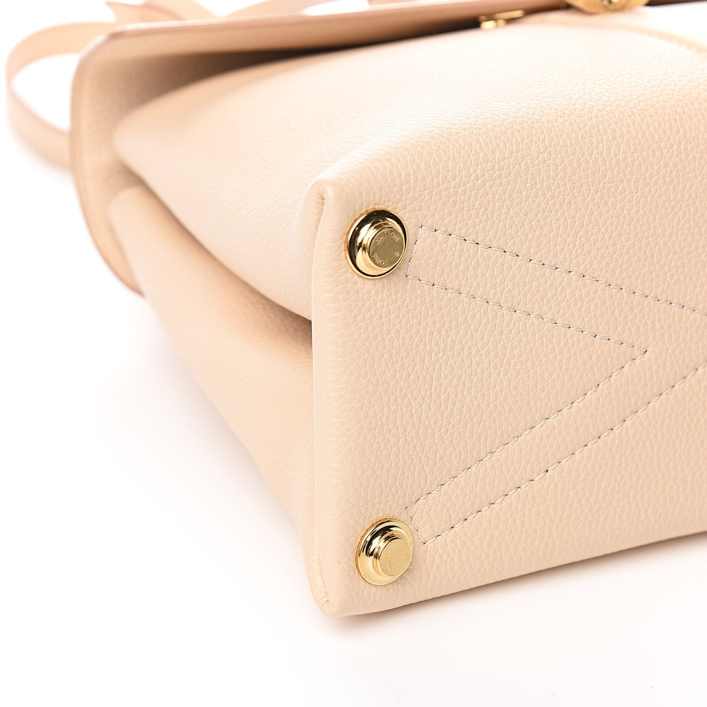 Grained Smooth Calfskin Rose Des Vents PM Creme