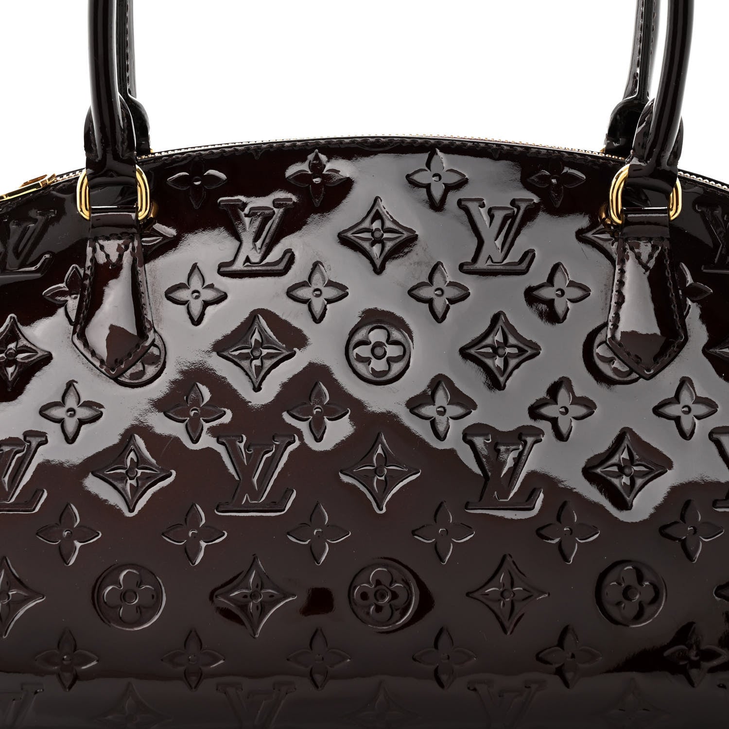 Louis Vuitton Vernis Sherwood GM Amarante 7 of 9