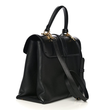 Louis Vuitton Grained Smooth Calfskin Rose Des Vents MM Black 3 of 11