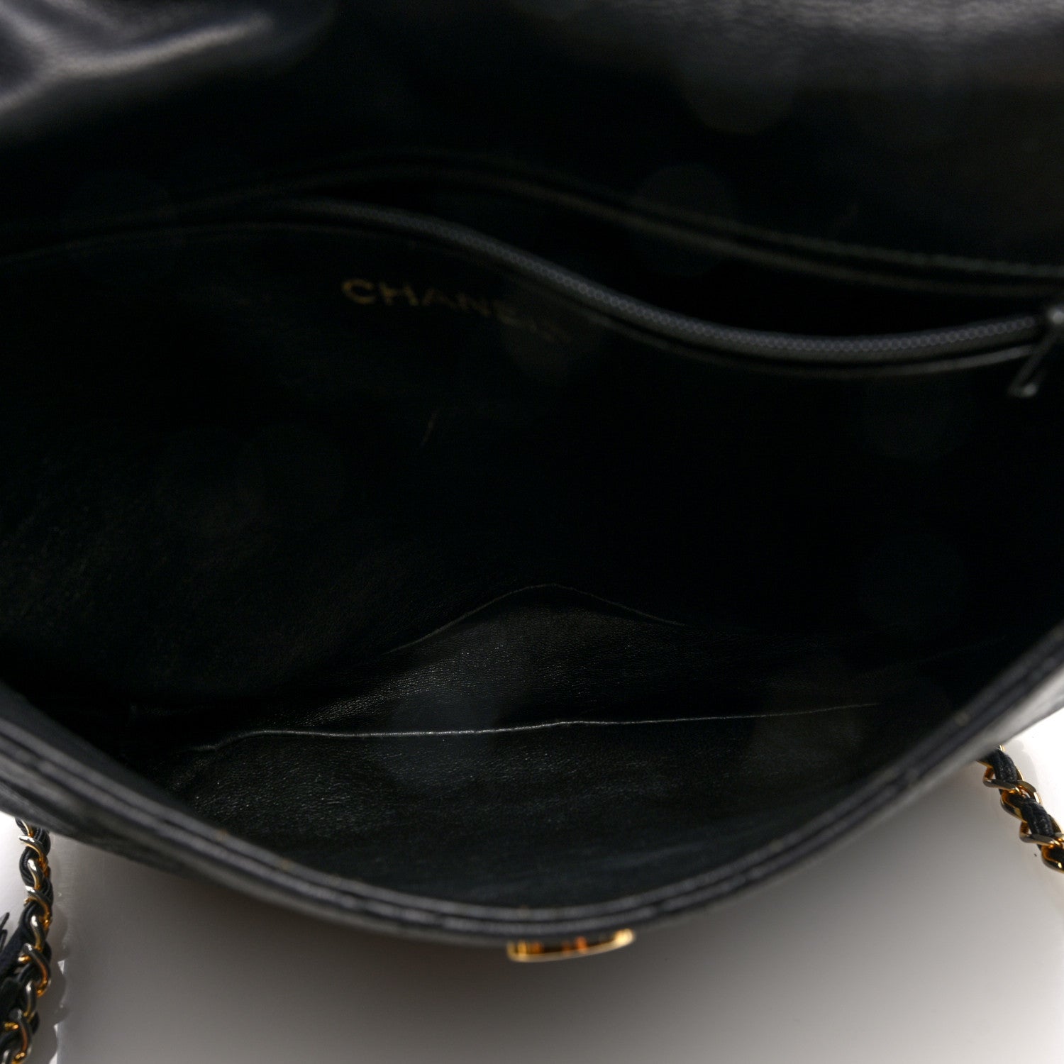 Chanel Lambskin Quilted CC Tassel Shoulder Flap Bag Black 5 of 10
