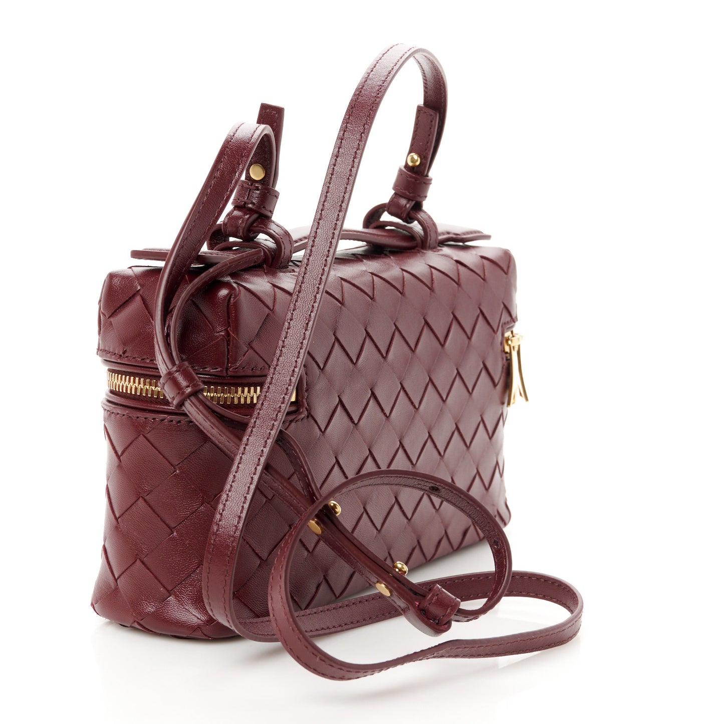 Nappa Intrecciato Bang Bang Vanity Case Barolo