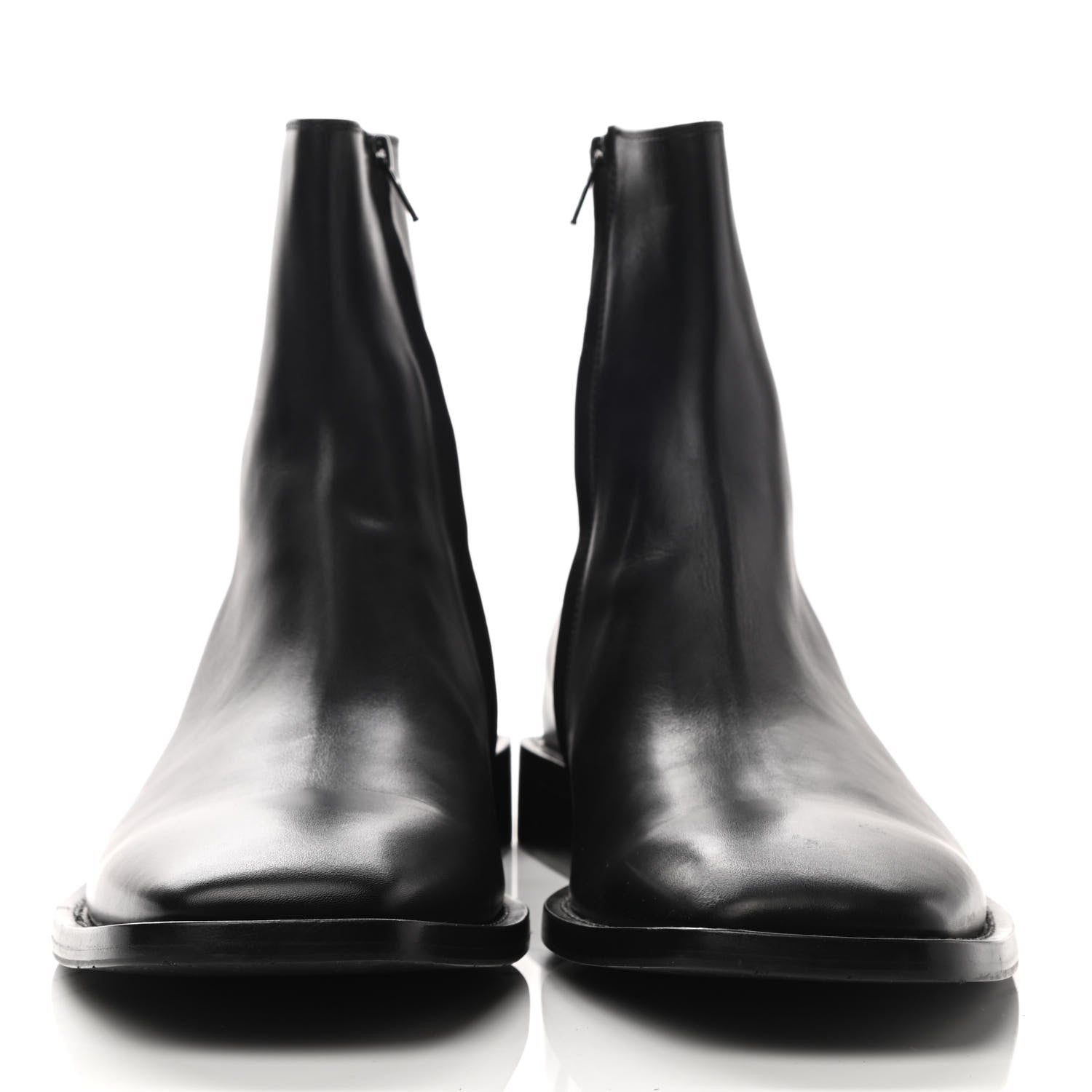 Balenciaga Calfskin Mens Zippered Ankle Boots 43 Black 2 of 7