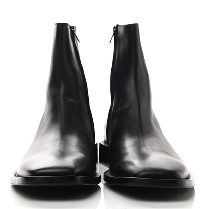 Balenciaga Calfskin Mens Zippered Ankle Boots 43 Black 2 of 7