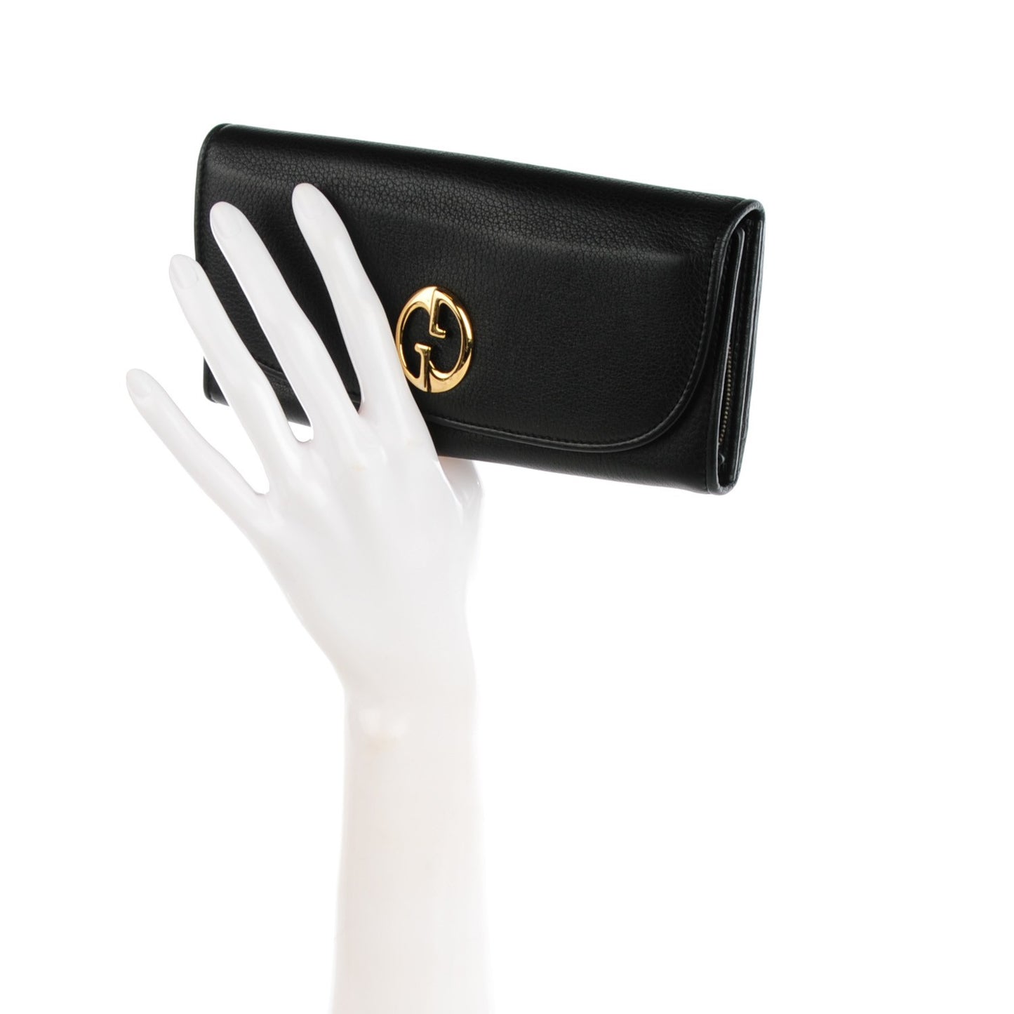 Calfskin 1973 Continental Clutch Wallet Black