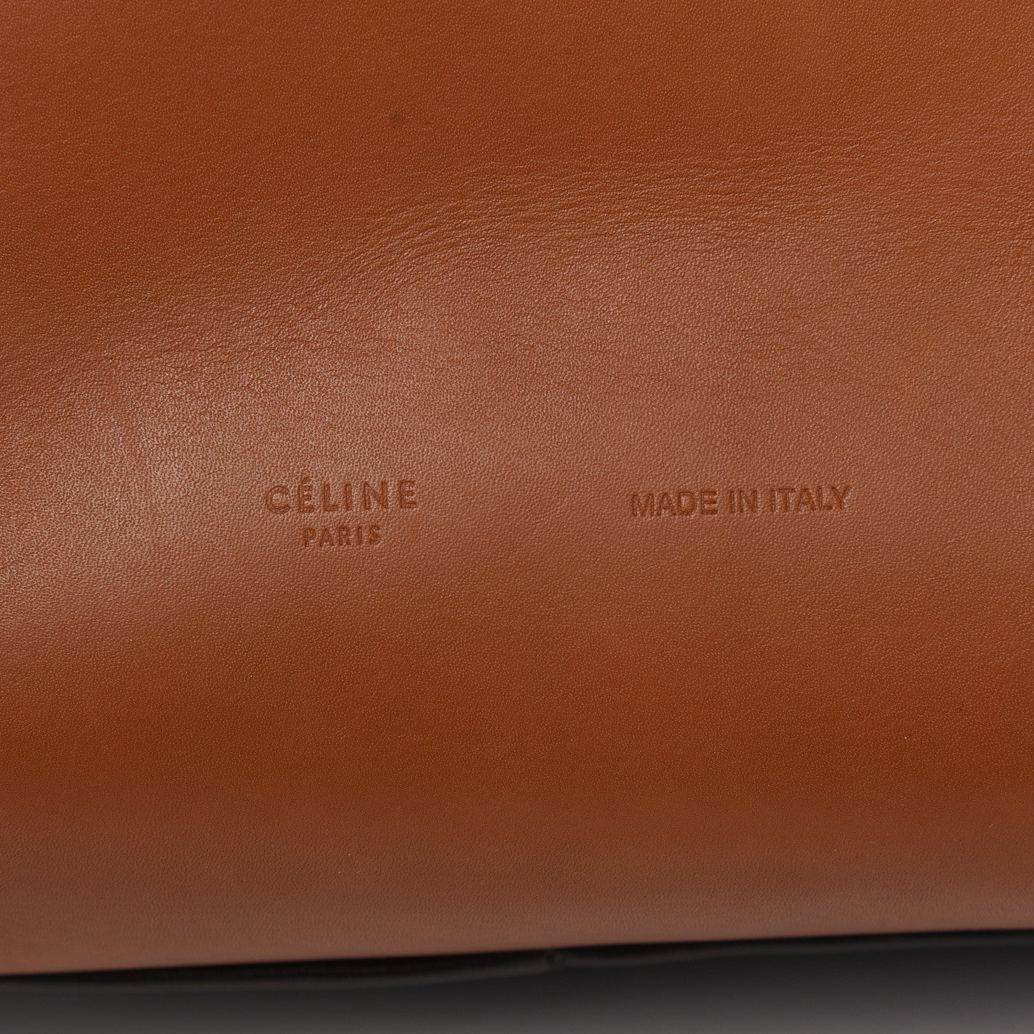 Celine Lambskin Calfskin Band Twisted Cabas Tan 8 of 15