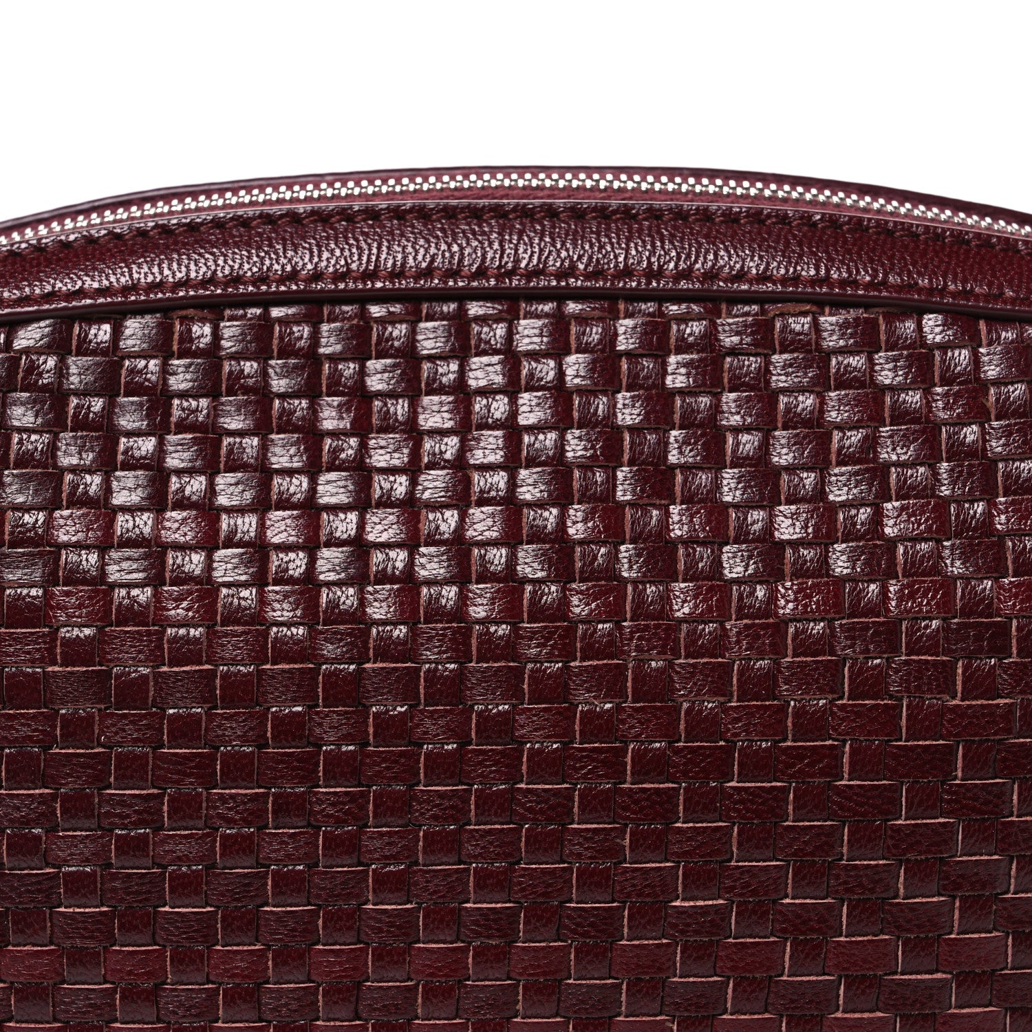 The Row Calfskin Woven Single Mignon Shoulder Bag Terracotta 7 of 9