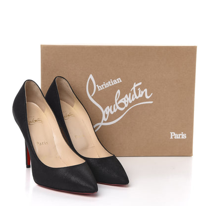 Christian Louboutin Glitter Resille Pigalle Follies 100 Pumps 37 Black 8 of 8