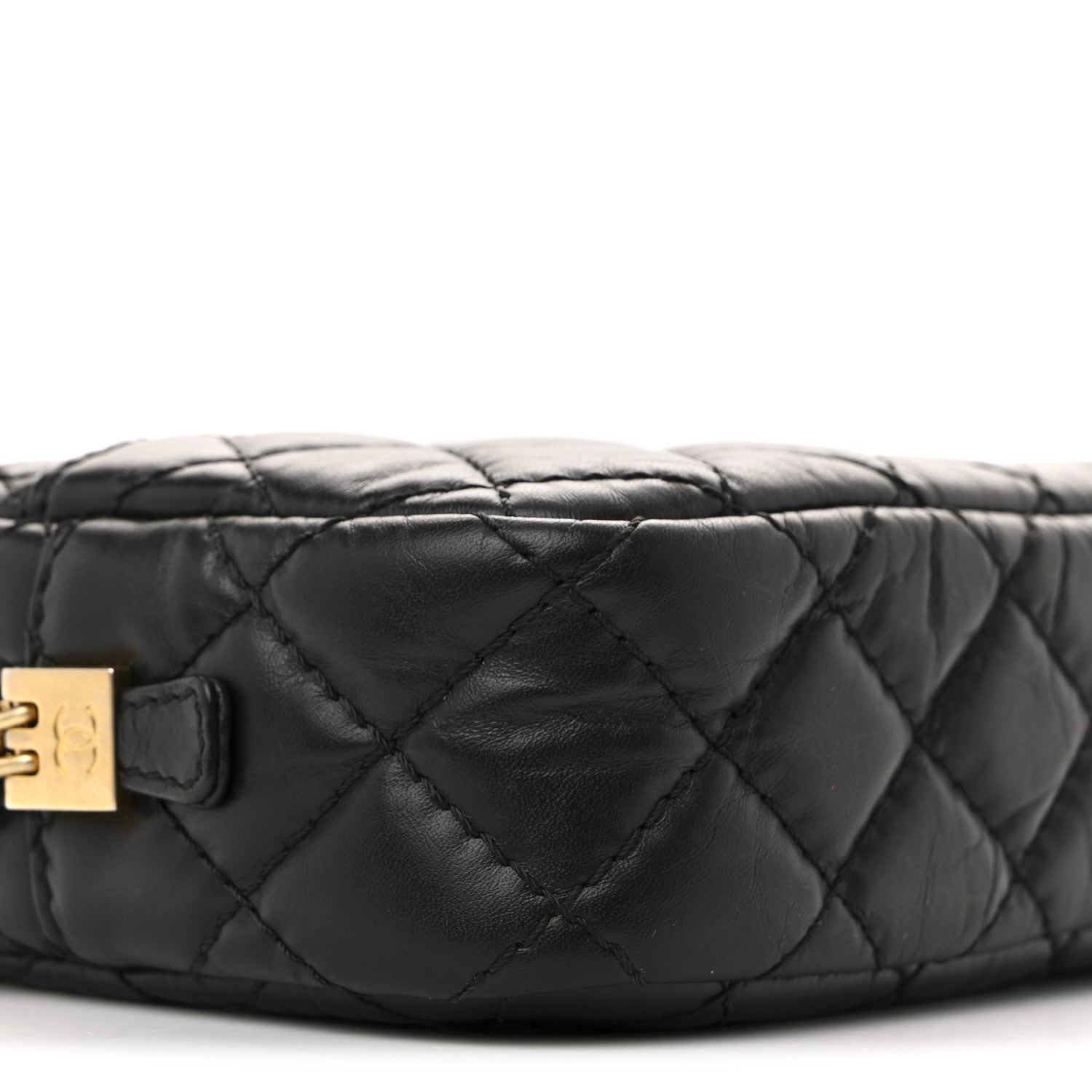 Chanel Aged Calfskin Quilted Mini Reissue Camera Case Black 9 of 12