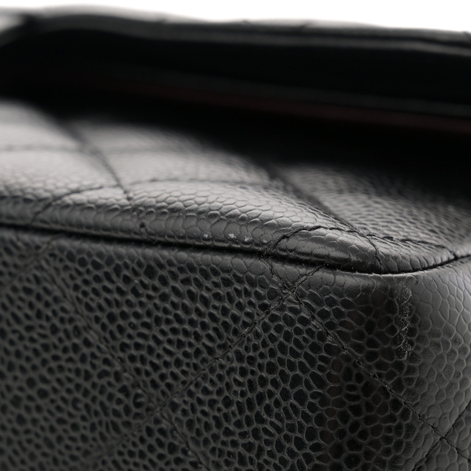 Chanel Caviar Quilted Jumbo Double Flap Black 14 of 15