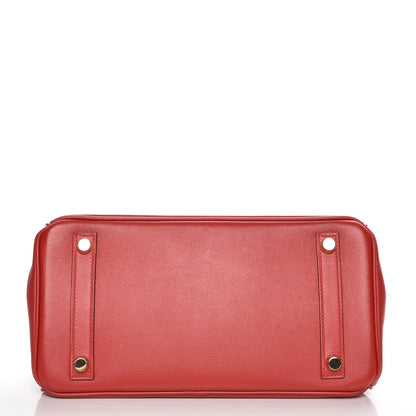 Hermes Swift Birkin 25 Vermillion 6 of 29