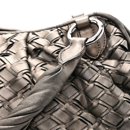 Miu Miu Metallic Nappa Woven Hobo Bronze 14 of 15