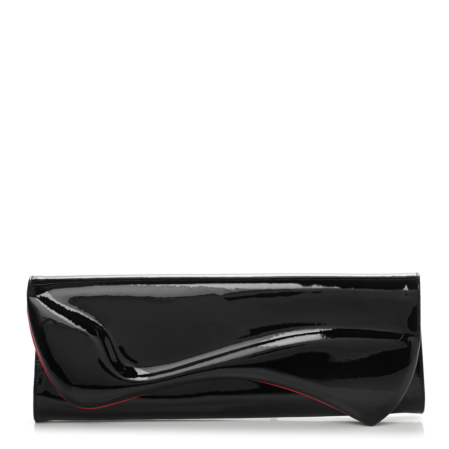 Christian Louboutin Patent Pigalle Clutch Black 1 of 7