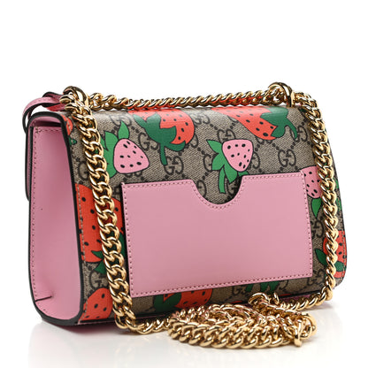Gucci GG Supreme Monogram Strawberry Small Padlock Shoulder Bag 3 of 11