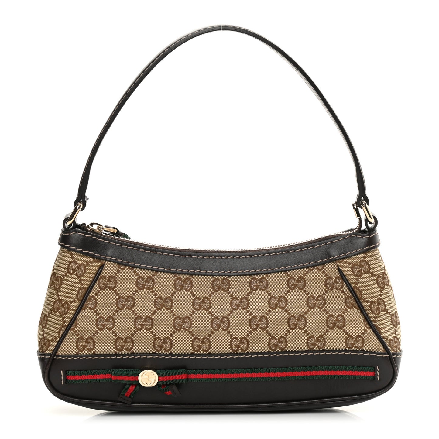 Monogram Small Mayfair Shoulder Bag Dark Brown