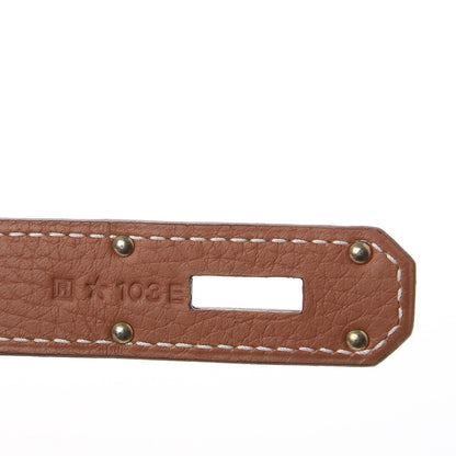 Hermes Taurillon Clemence Jypsiere 31 Gold 7 of 8
