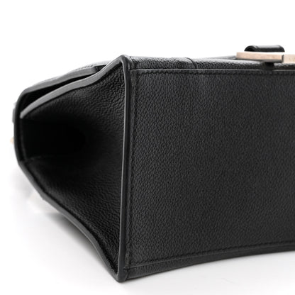 Balenciaga Grained Calfskin Small Hourglass Top Handle Bag Black 7 of 9