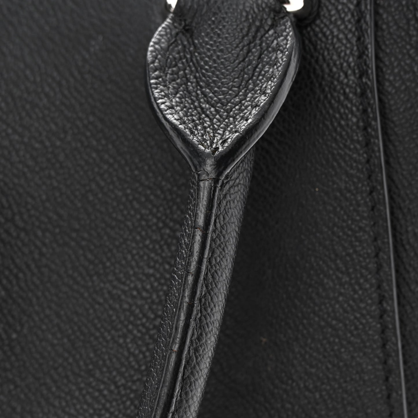 Soft Grain Calfskin Medium Buckle Tote Black