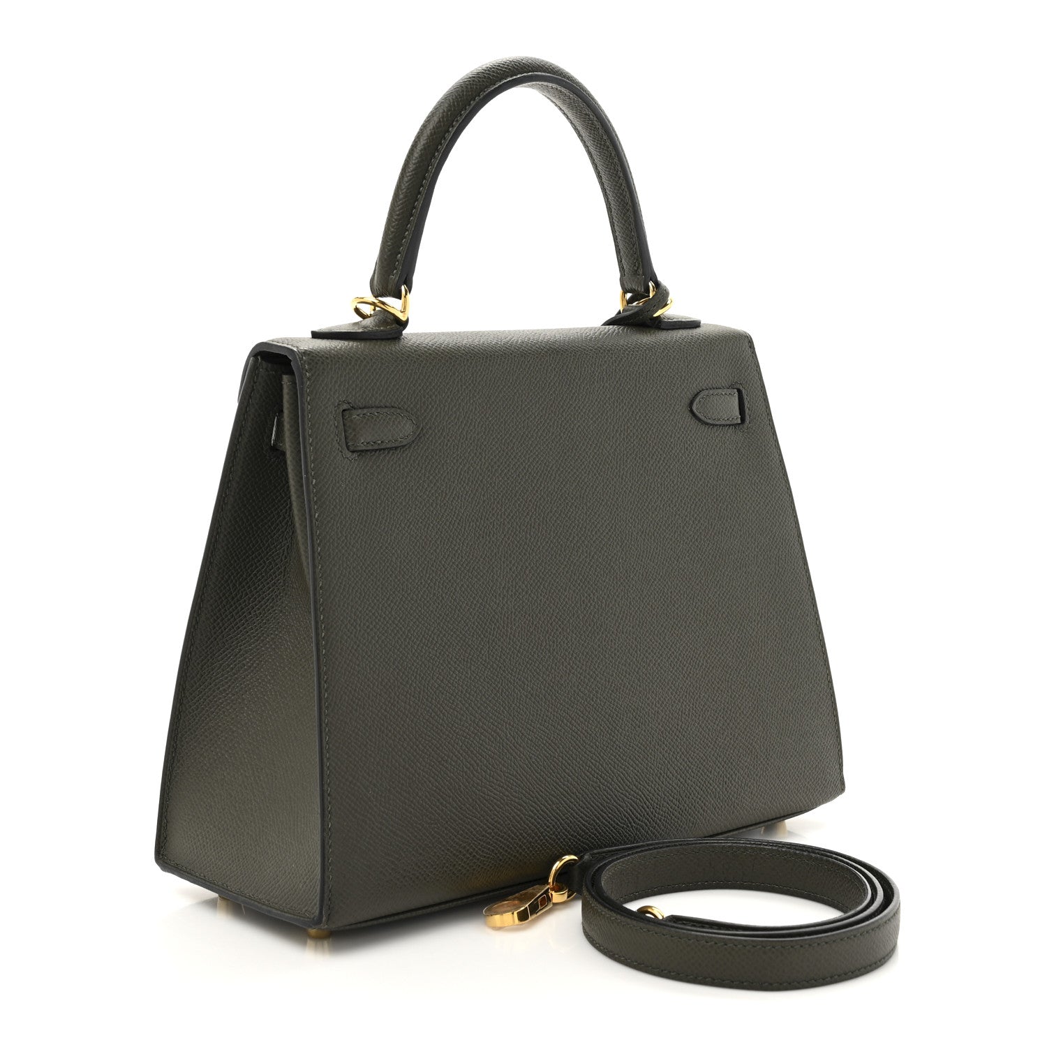 Hermes Epsom Kelly Sellier 25 Vert De Gris 3 of 11