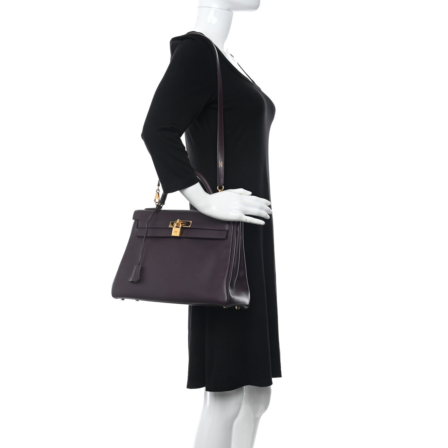 Hermes Epsom Kelly Retourne 32 Raisin 2 of 11