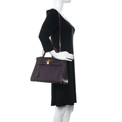 Hermes Epsom Kelly Retourne 32 Raisin 2 of 11