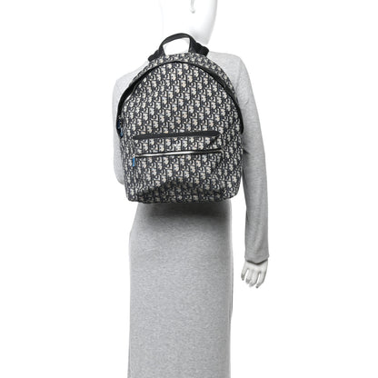 Christian Dior Oblique Calfskin Rider Backpack Beige Black 2 of 9