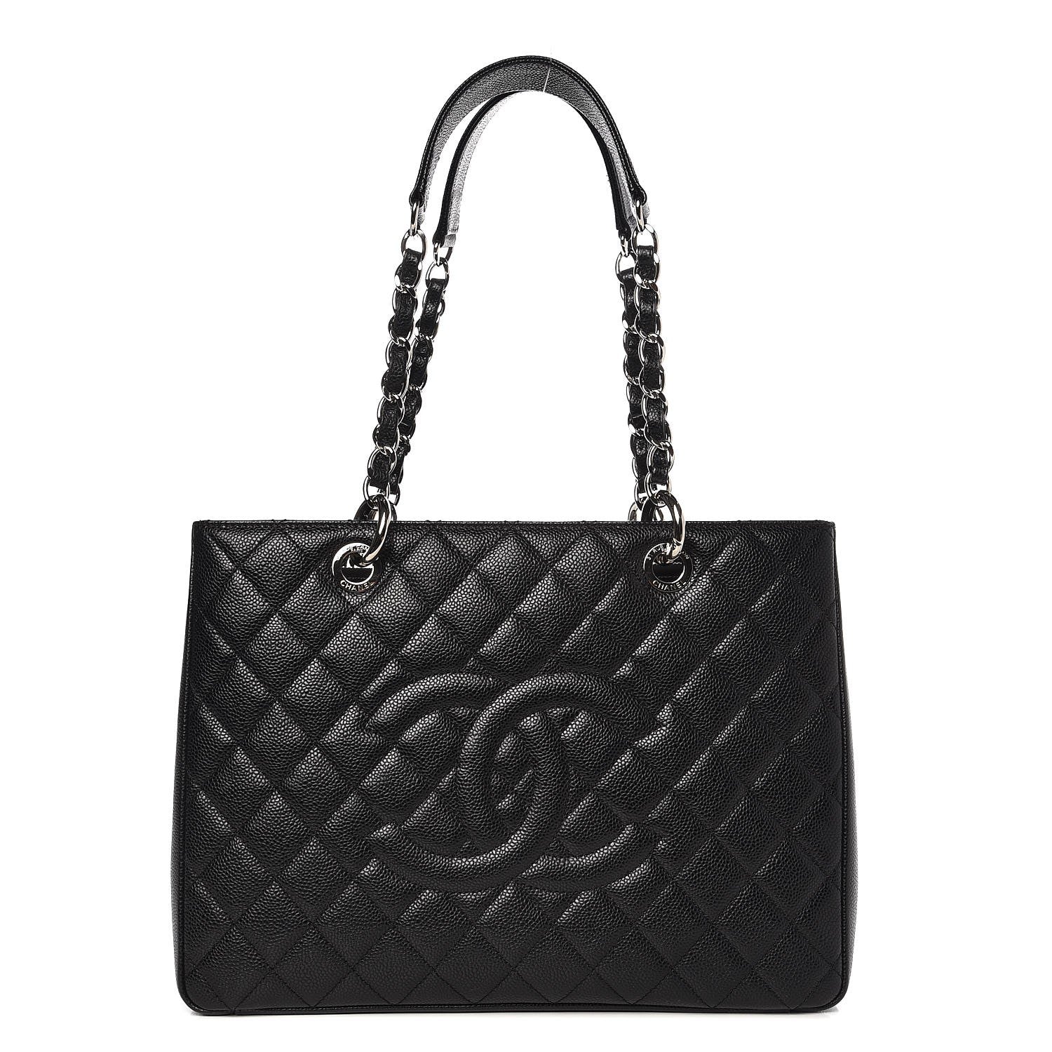 Chanel Caviar Quilted Grand Shopping Tote GST Black 1 of 9